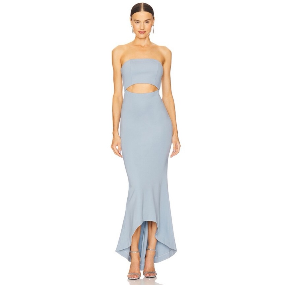 NBD June Gown Baby Blue High Low Strapless
